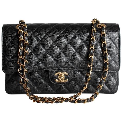 chanel medium caviar black|Flap Bags .